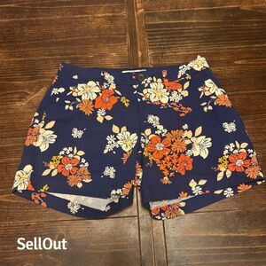 Old Navy Women's Floral Chino Shorts Size M Multicolor Summer Casual-A38